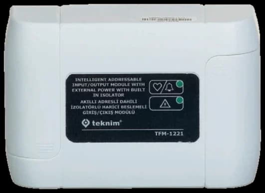 Teknim TFM-1221 Akıllı Adresli Dahili İzolatörlü Harici Beslemeli Giriş/Çıkış Modülü